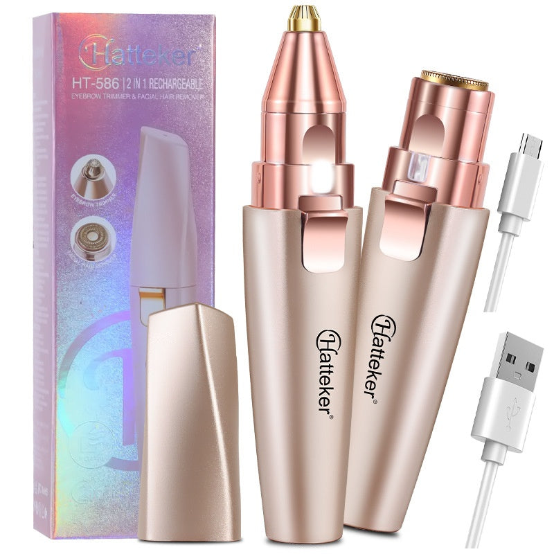 2 En 1 Électrique Échelle de Shaping des sourcils