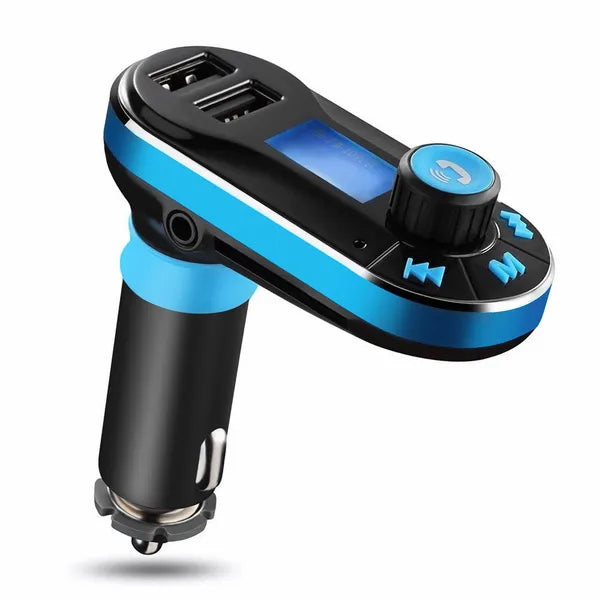 Emetteur FM sans fil de voiture Chargeur double USB mains-libres Call MP3 Player Affichage LED aux-in