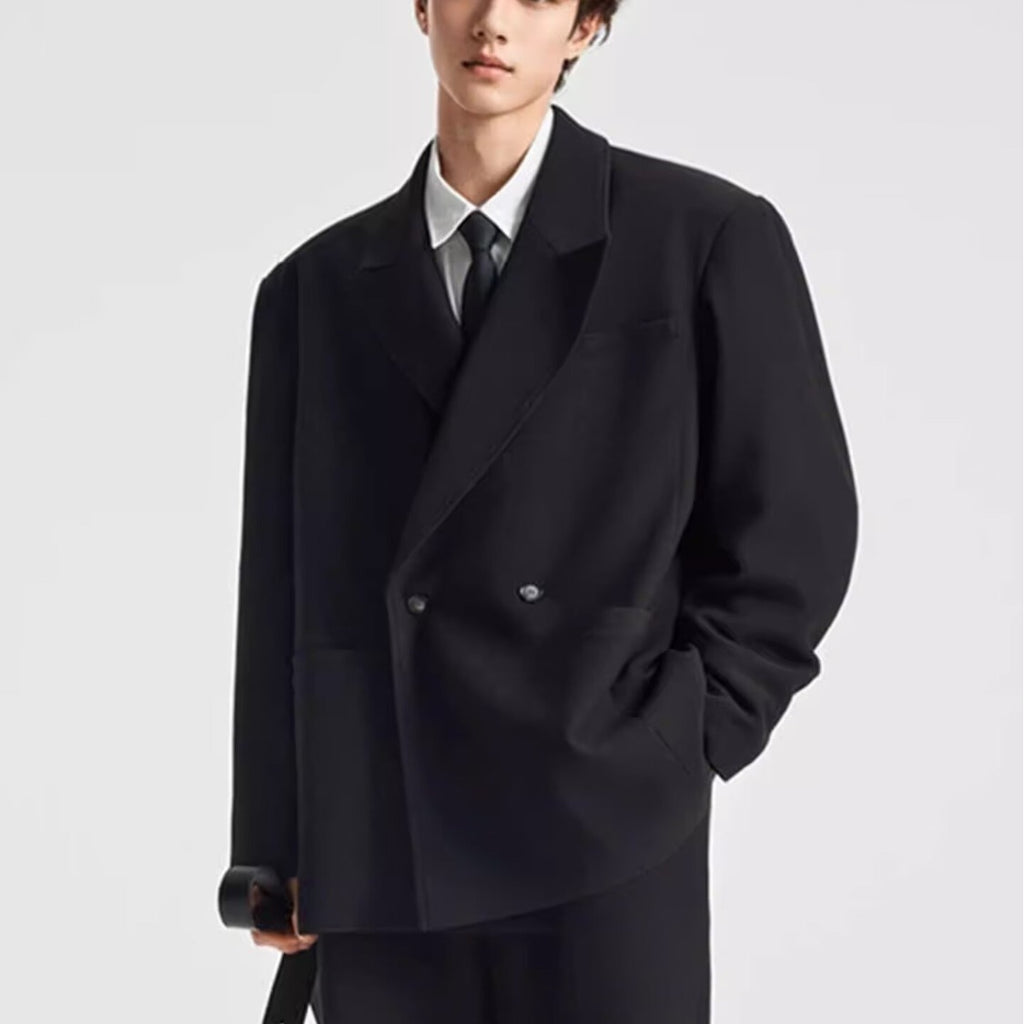 Springautumn Style coréen Mens Minimalist Suit Jacket