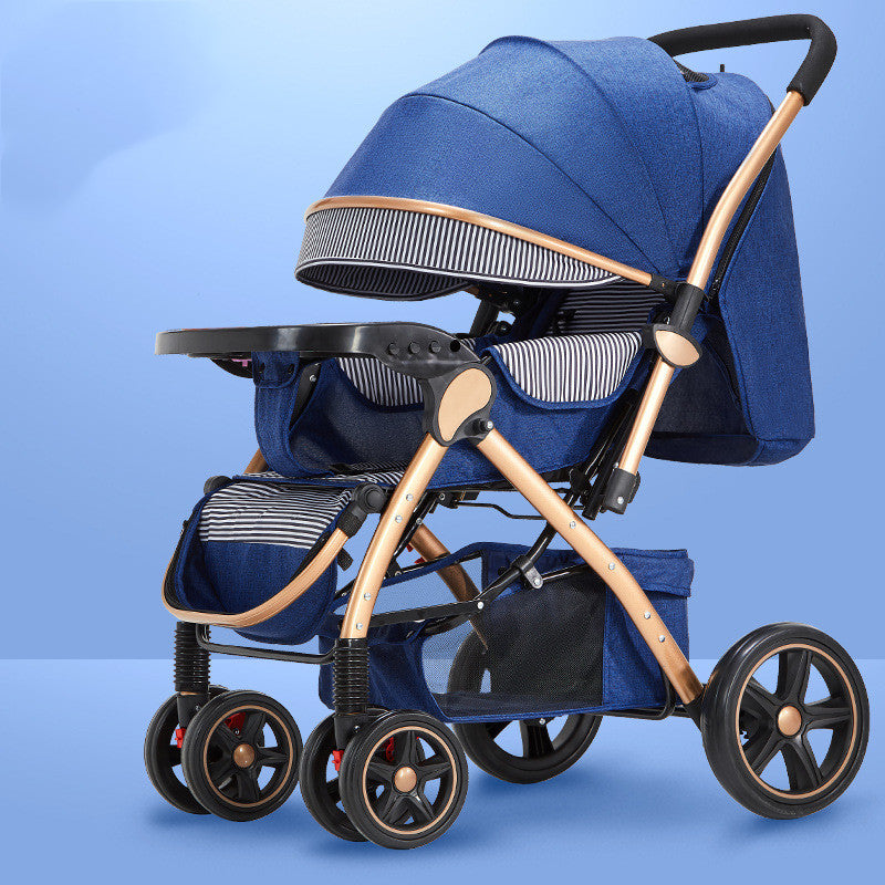 Les poussettes pour bébés sont légères et faciles à plier