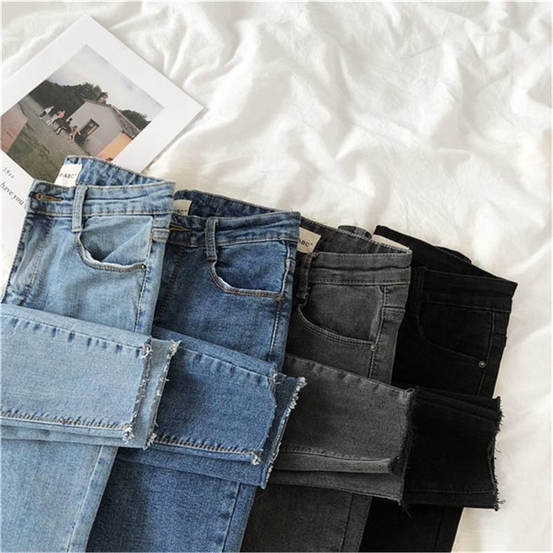 Escalade, stretchy, collant noir et gris Jeans pour femmes