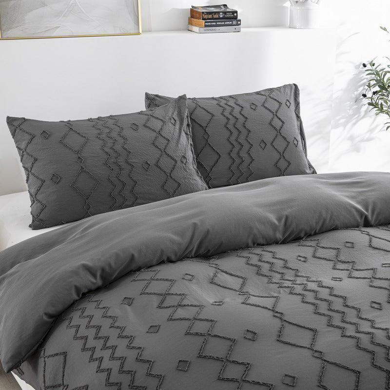 Floral Diamond Wave Quilt Cover Maison Textiles Bedding