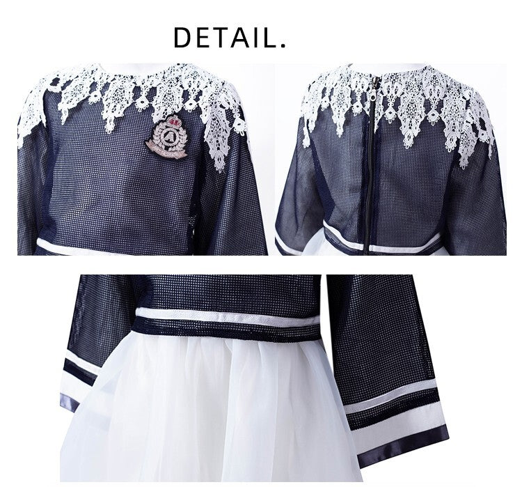 Filles Fashion Loose Fit Top & Set de robe Deux pièces Outfit - Printemps