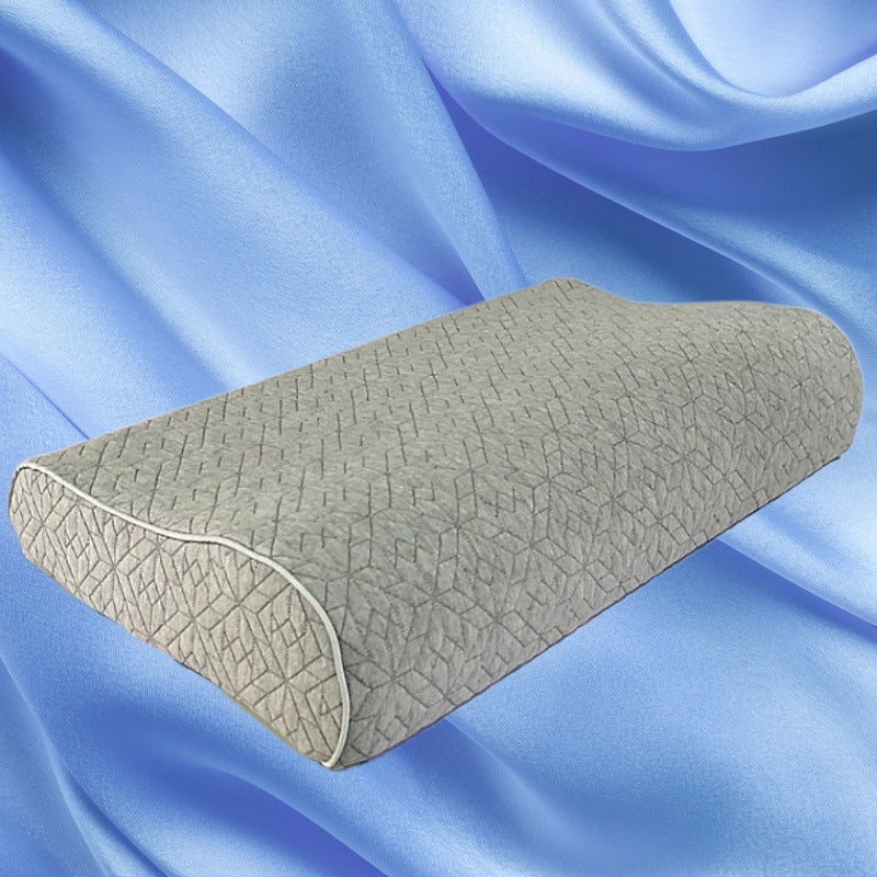 Étui d'oreiller en latex en fibre de charbon de bambou
