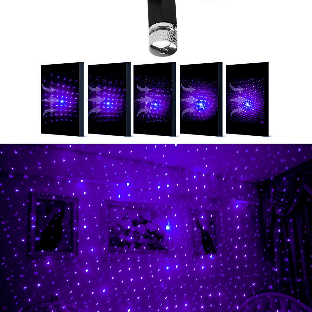 Décoration intérieure modifiée voiture plafond respirant voix contrôle Starlight
