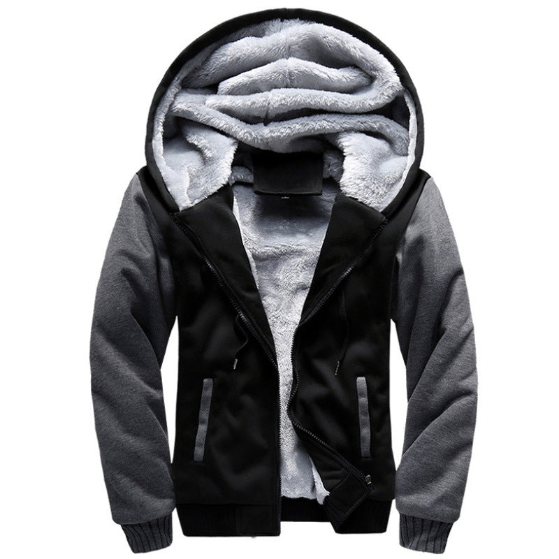 Homme style coréen Vêtements de sport rembourrés en polaire et en coton extra épais