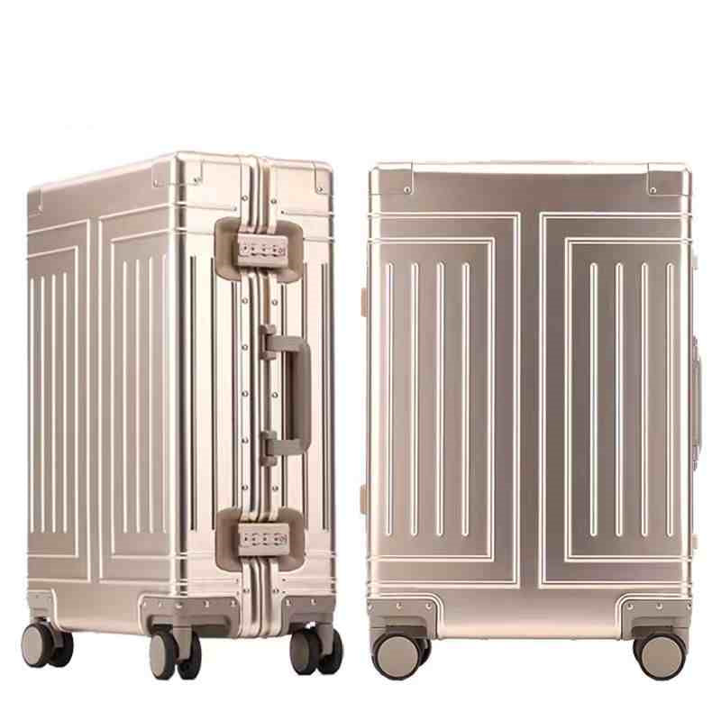 Tout haut de gamme Aluminium en alliage de magnésium Pull Rod Universal Wheel Bagage Compartiment