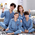 Coton Parent-enfant Pyjama Printemps et Automne Longue Manche Style mince