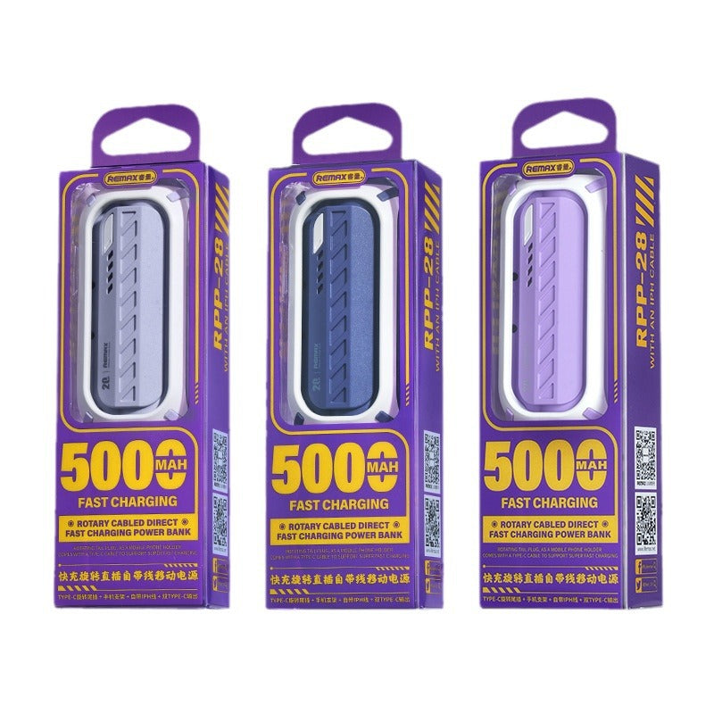 Capsule 20W Quick Charge pliant Bracket 5000mAh Mini Power Bank