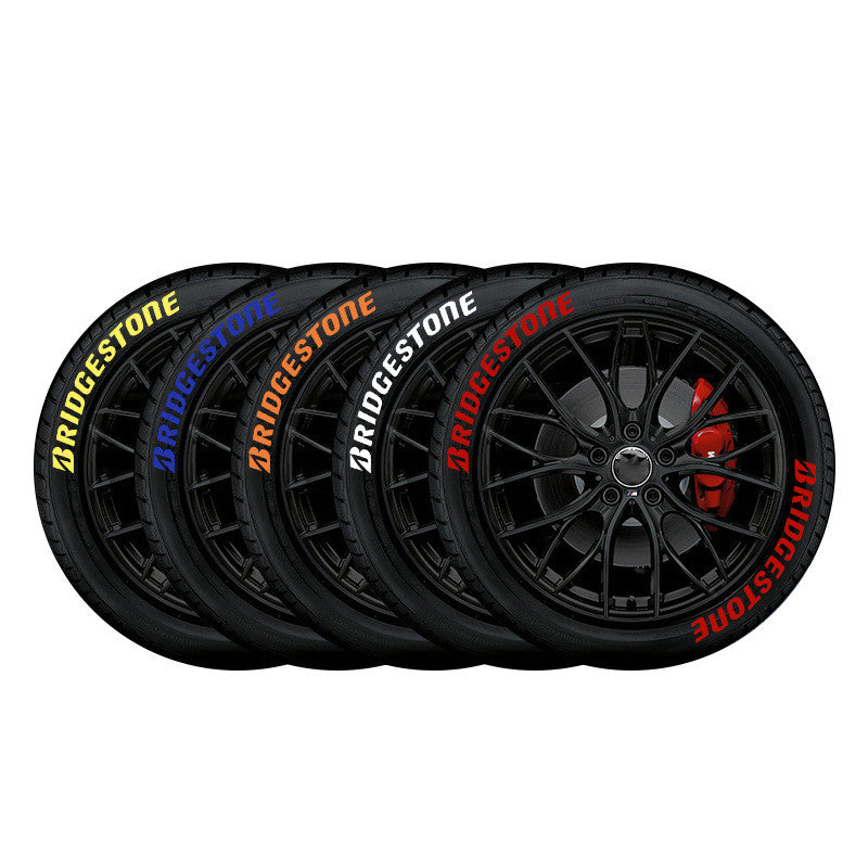 Modification du pneu de voiture 3D Stéréo Lettres anglaises