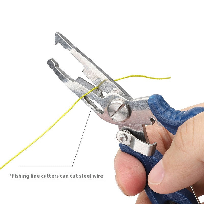 Coupe-câbles en acier inoxydable Courbé Lure Outils d'ouverture de la bague de sécurité Lure Accessoires