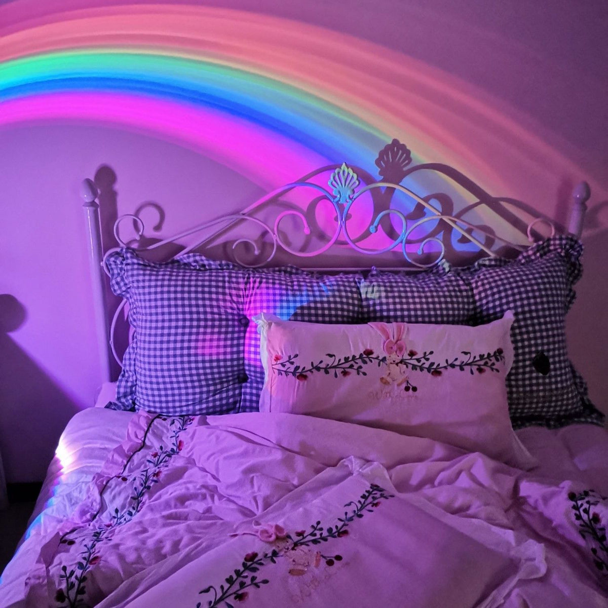 Starry Sky Rainbow lampe projecteur de faire machine nuit lumière fille lampe de lit côté de table