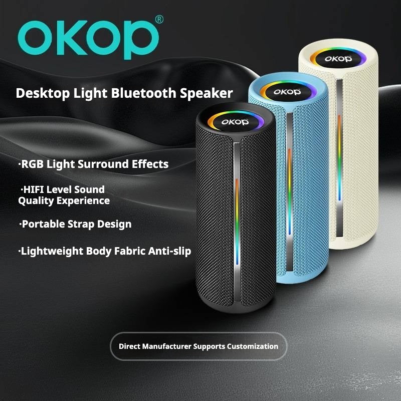 KP-817 Wireless Bluetooth Speaker Outdoor Waterproof Long Battery Life TWS Bureau simple