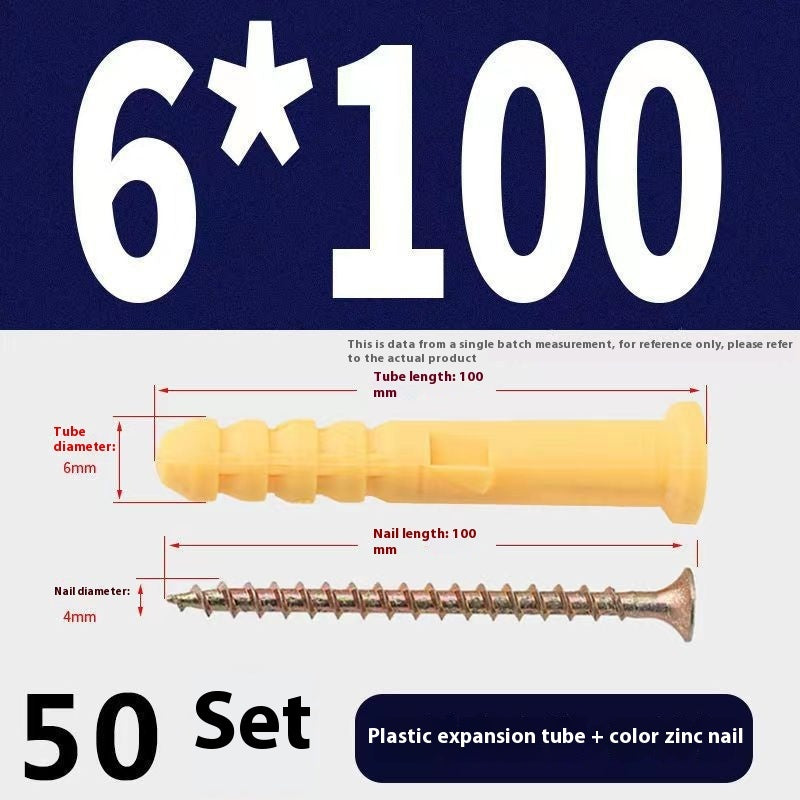 Little Yellow Croaker Tube d'expansion en plastique Bolts Nylon