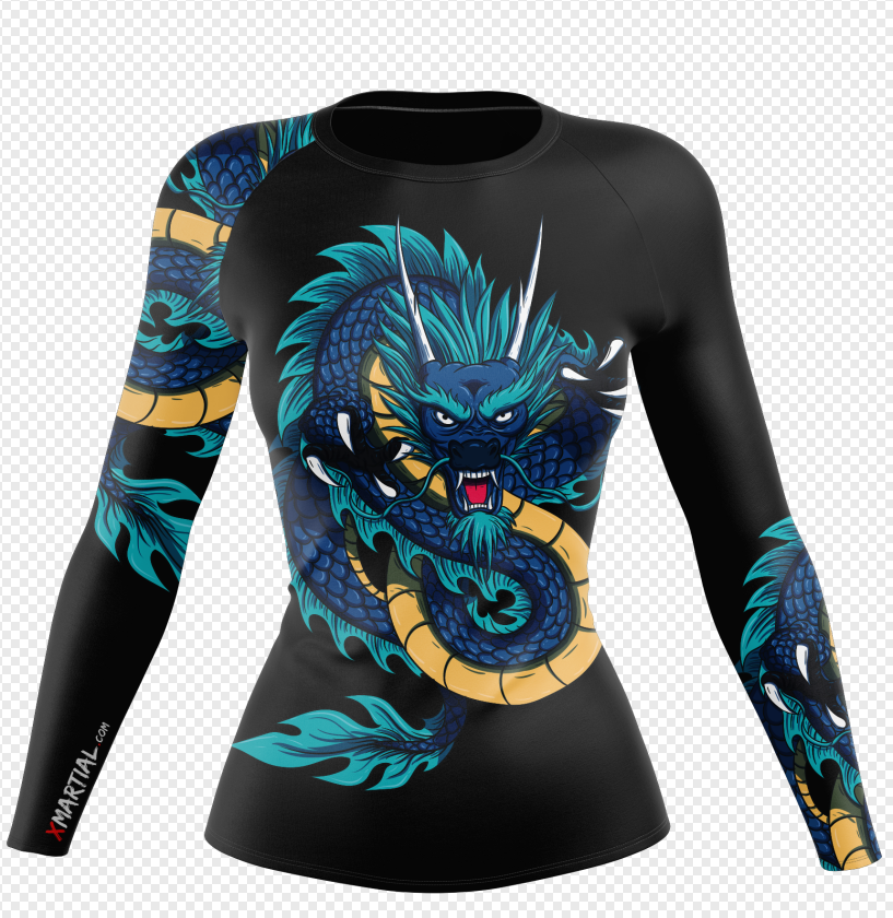 FEMMES BLUE DRAGON LONGSLEEVE - XMARTIAL
