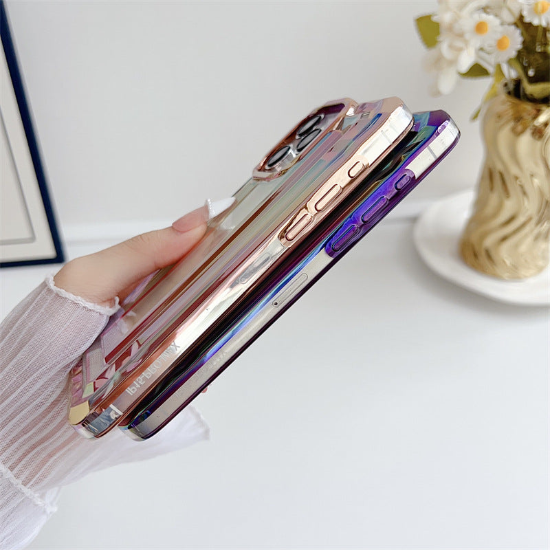 Laser électroplaçant IPhone15pro Max Convient pour 14 Cas de téléphone créatif 12 Colorful 15pro