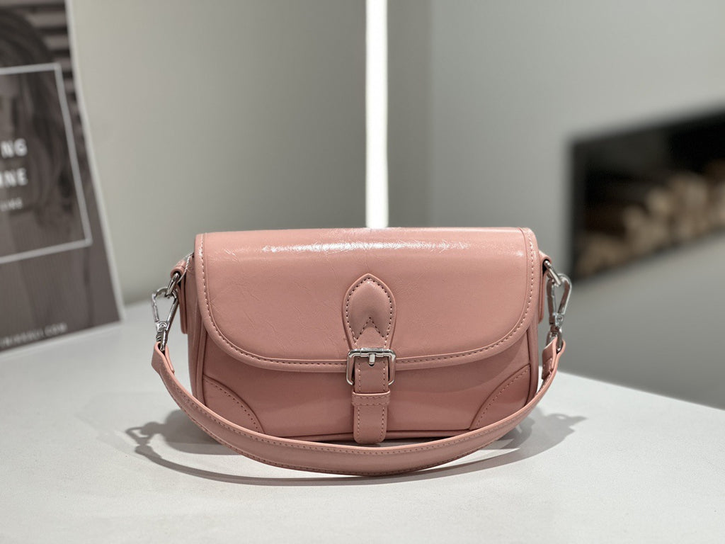 Badi Top-layer Cowhide sac de selle pour les femmes véritable sac en cuir