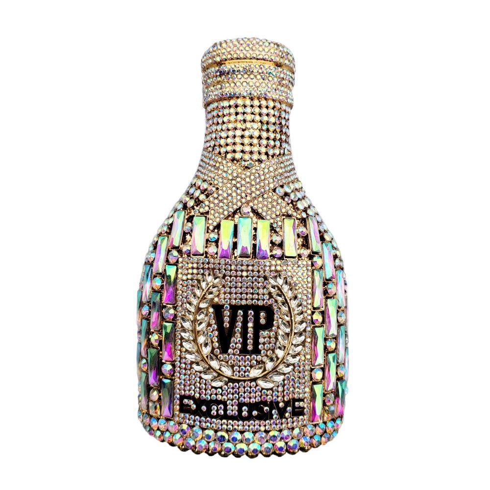Champagne Bouteille Diamond Hand Holding Sac de dîner
