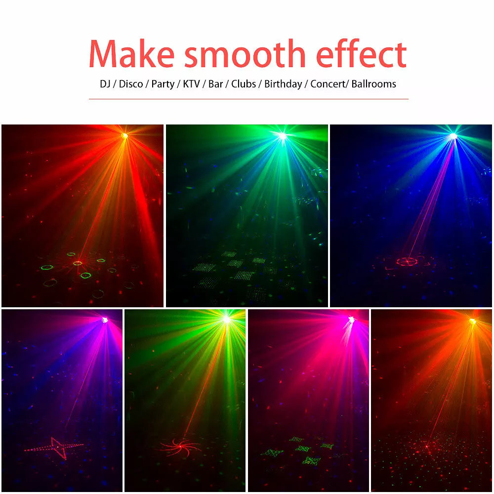 1240 Motif LED Projecteur laser Stage Lumière RGB Parti KTV Club Lumières Noël