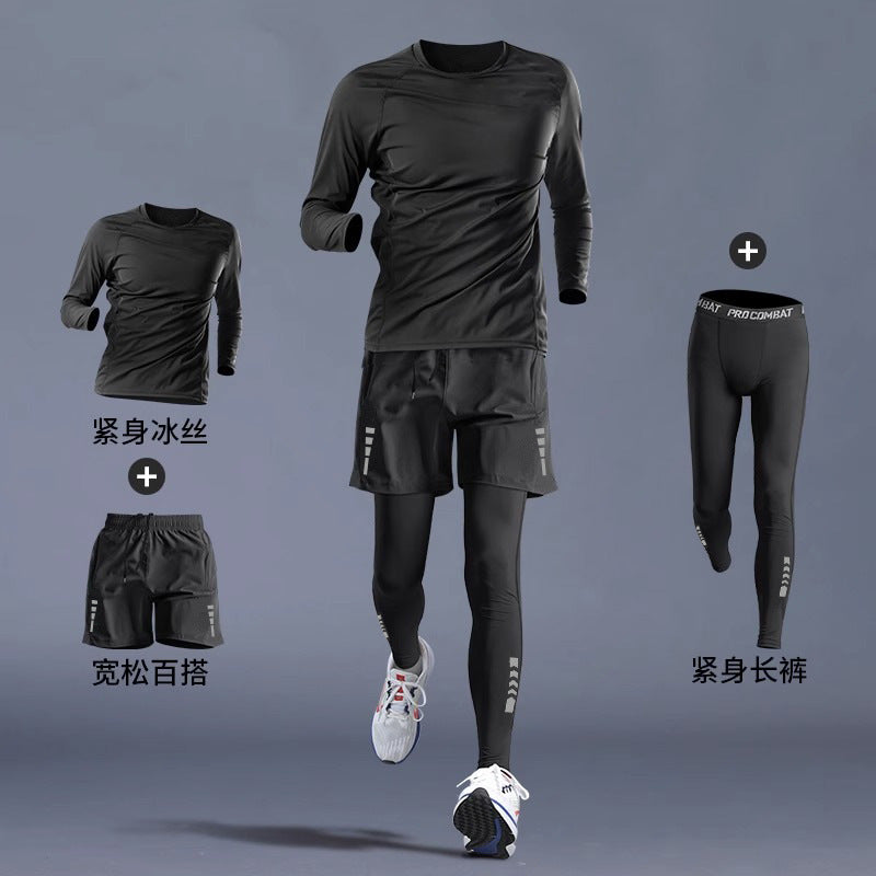 Vêtements de gymnastique en plein air T-shirt d'entraînement T-shirt Tight Long Sleeve