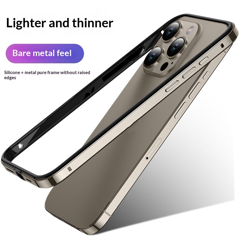 Boîtier de téléphone en aluminium métal alliage Silicone résistant à la chute