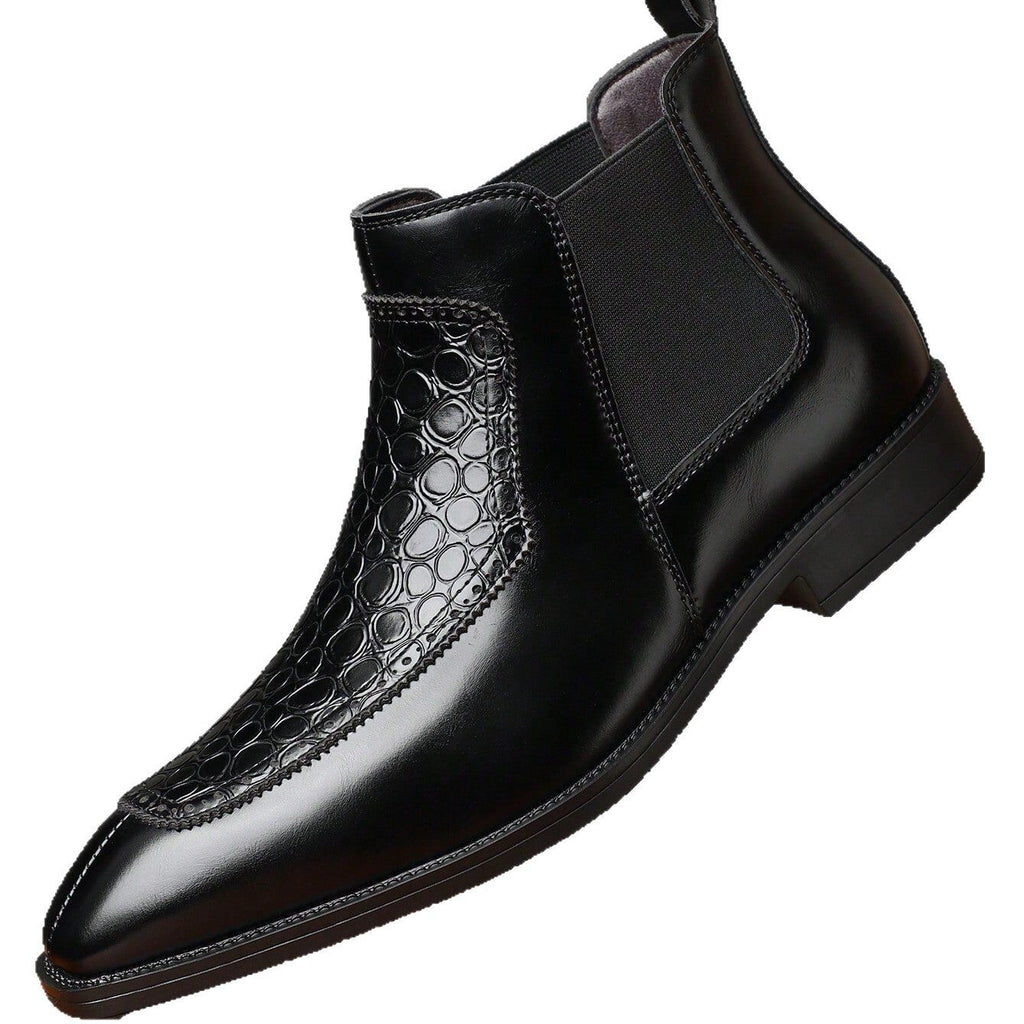 Business Casual mi-haut rétro hommes pointu versatile Martin Bottes