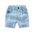 Short de plage Jeans Ripped pour garçons