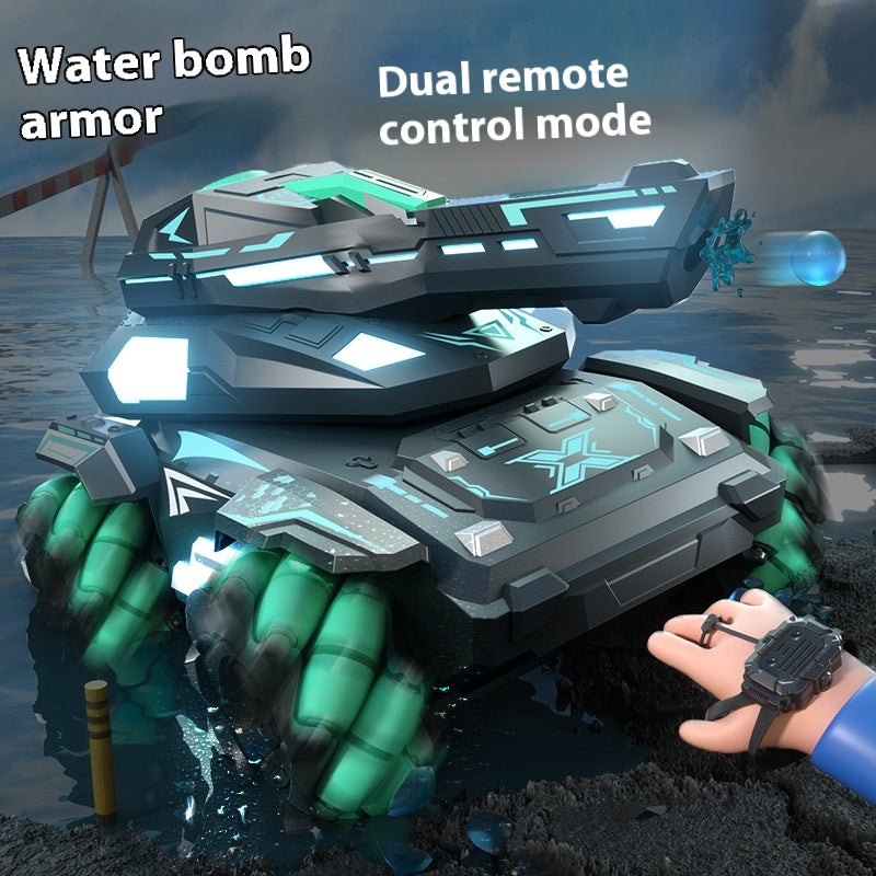 Armured Stunt Water Bomb Tank Children Toy Remote Control Car