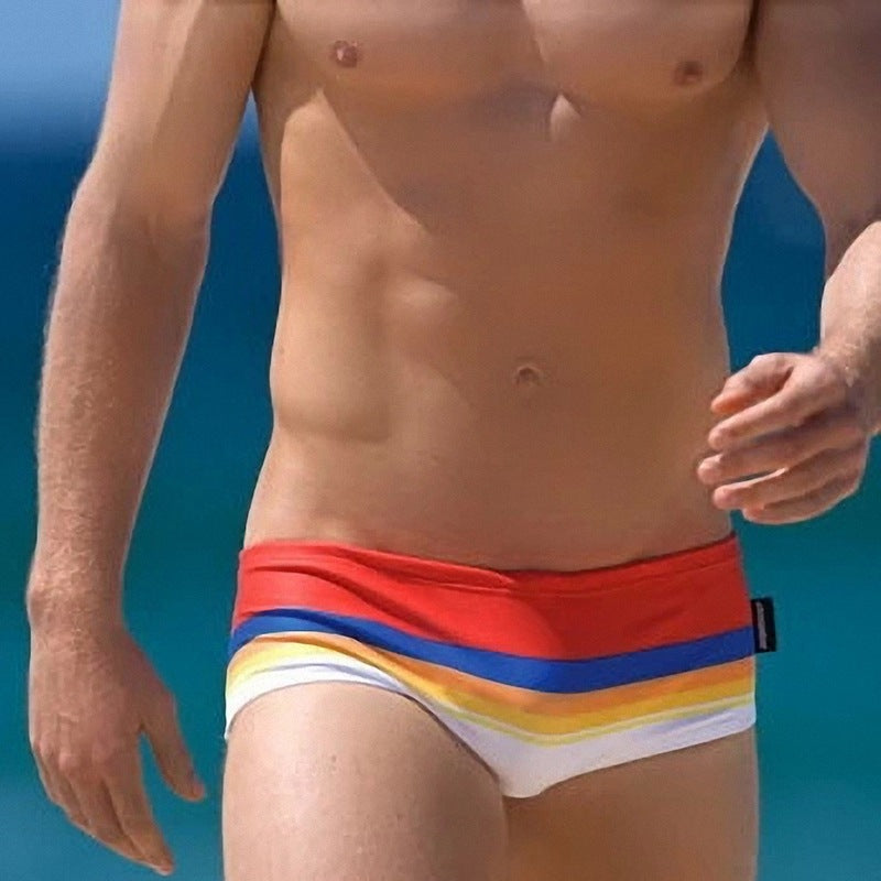 Mode Rainbow Slips de natation Boxer Natation Trunks