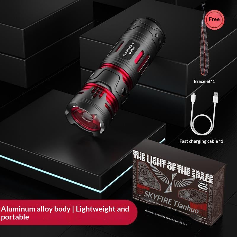 Super lumineux extérieur longue portée portable mini petite maison étudiante utilisation petite lampe de poche