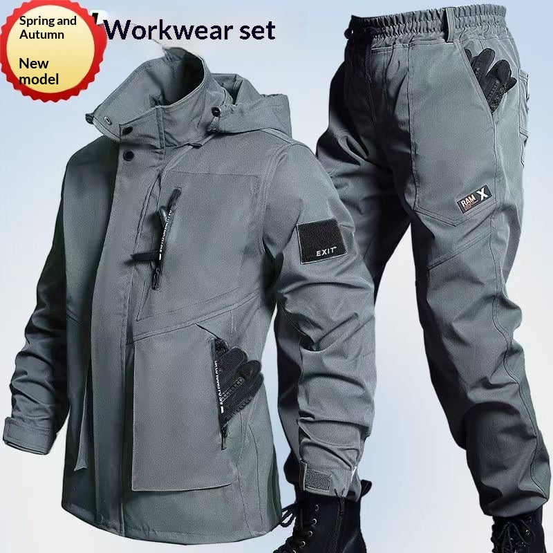 Ensemble de sports d'extérieur étanche pour hommes avec veste Hardshell