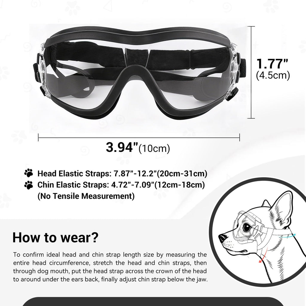 Gants de chien transparents pour petits chiens