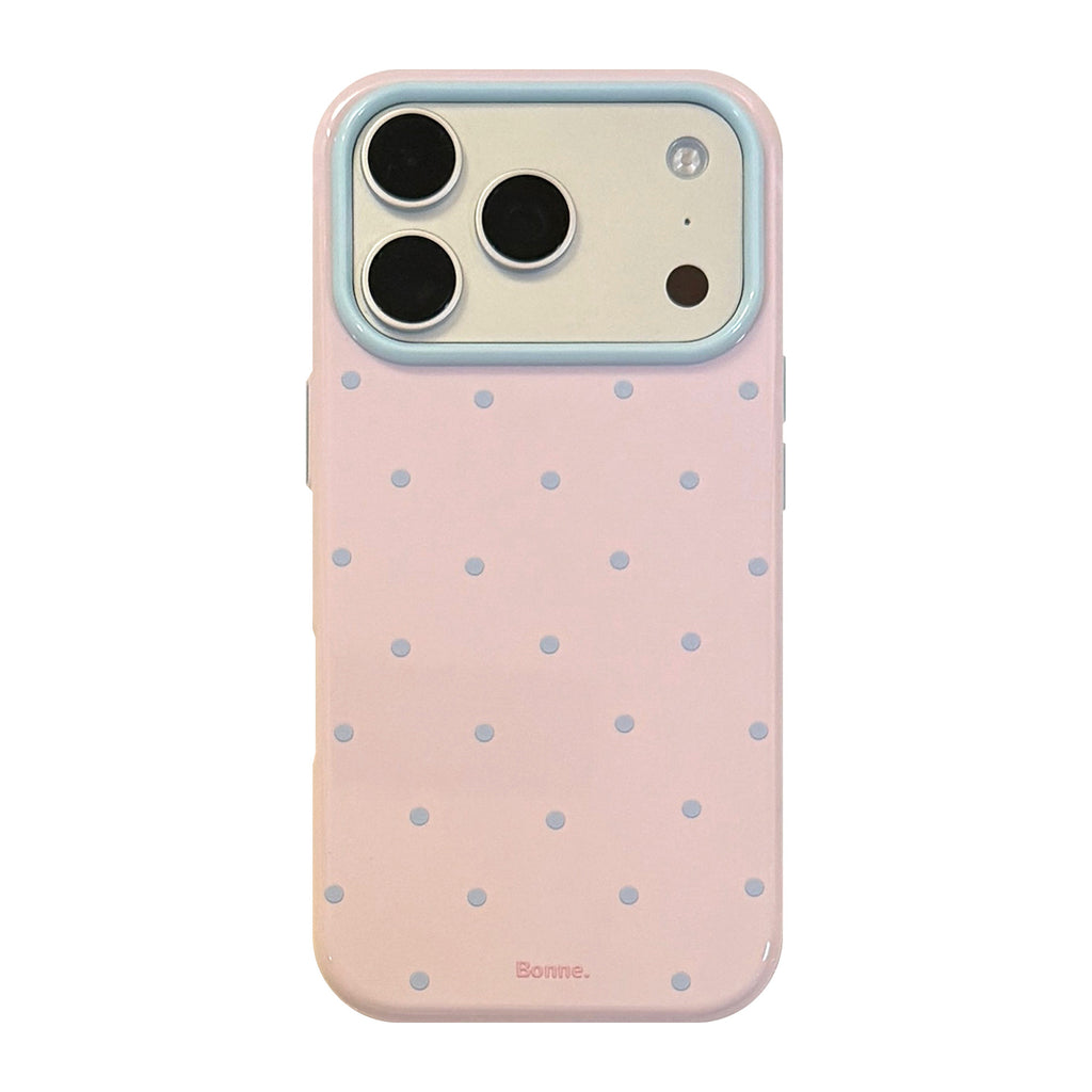 Bloc de couleur Polka-dot Étui de téléphone anti-drop