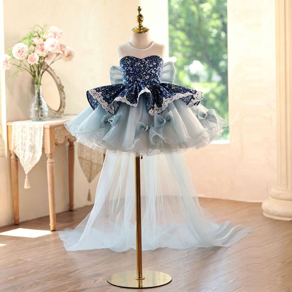 Robe princesse haut de gamme de style français pour enfants