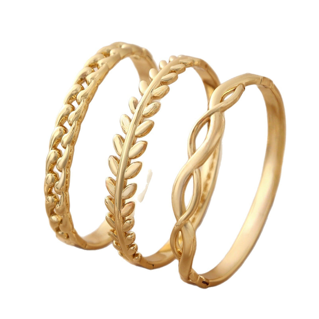 Bracelet femme en acier inoxydable simple et polyvalent