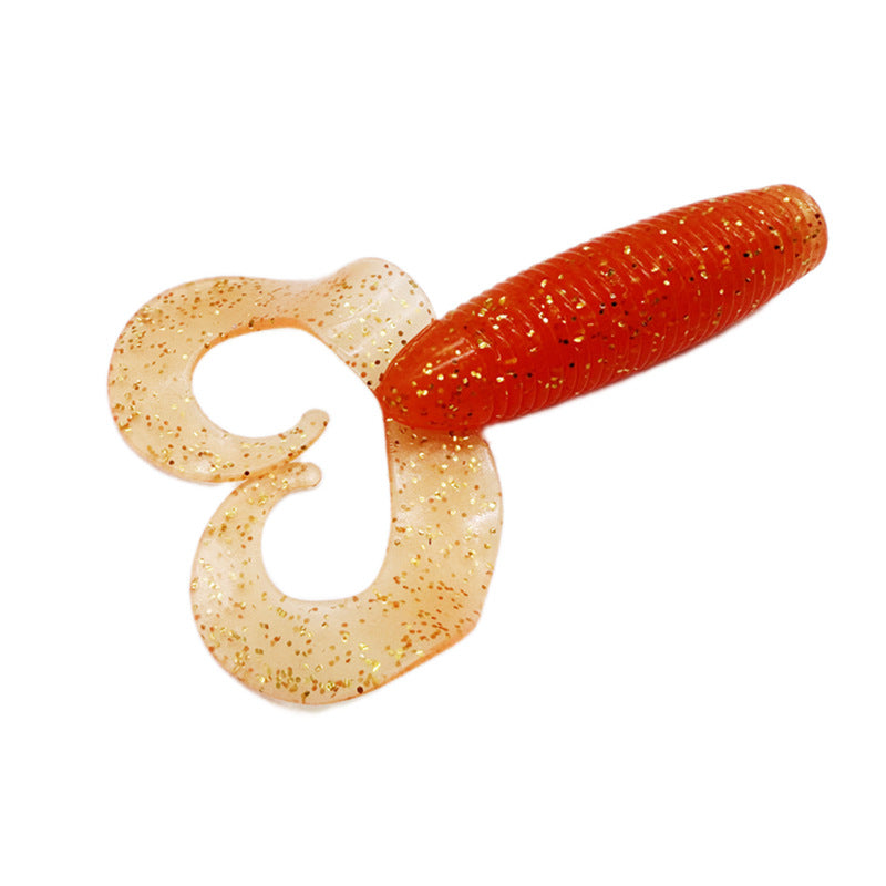 4.3g 67mm TPR Large Double Tail Grub Maggot Soft Lure