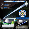 Strong Light Lampe de poche rechargeable Patrouille extérieure portable