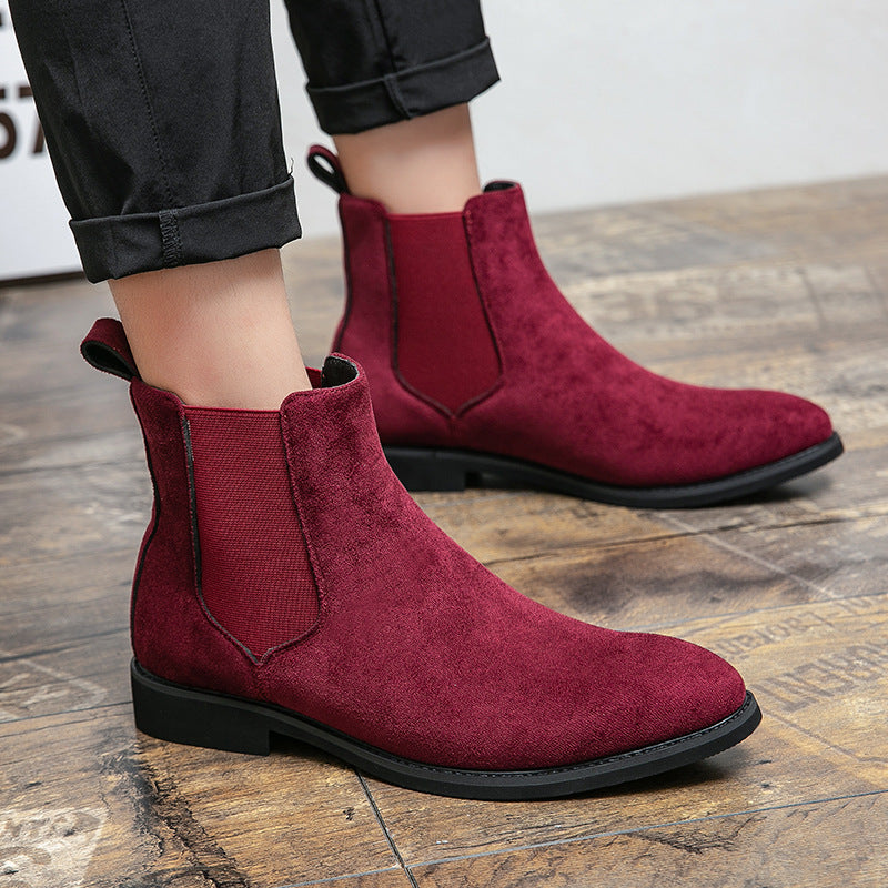 Chaussures décontractées formelles de plus grande taille Chaussures en cuir haut de gamme Boo de cheville de style européen et américain