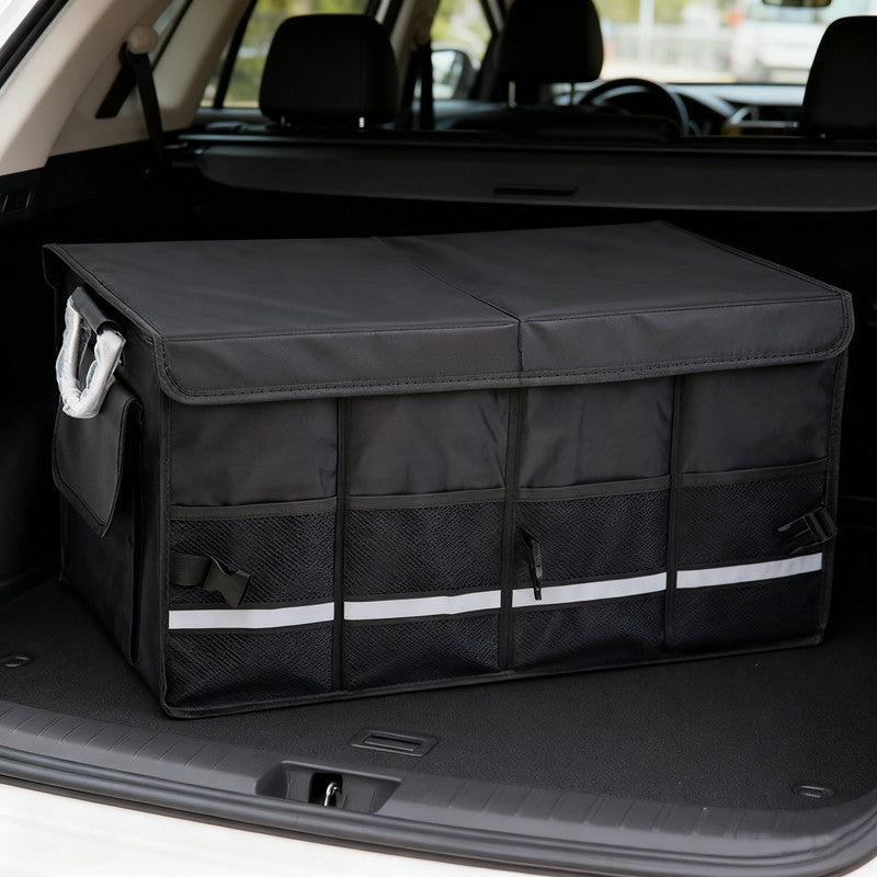 Grand organisateur de boot de voiture lourd fonction pliable pliable boîte de coffre de rangement Tidy
