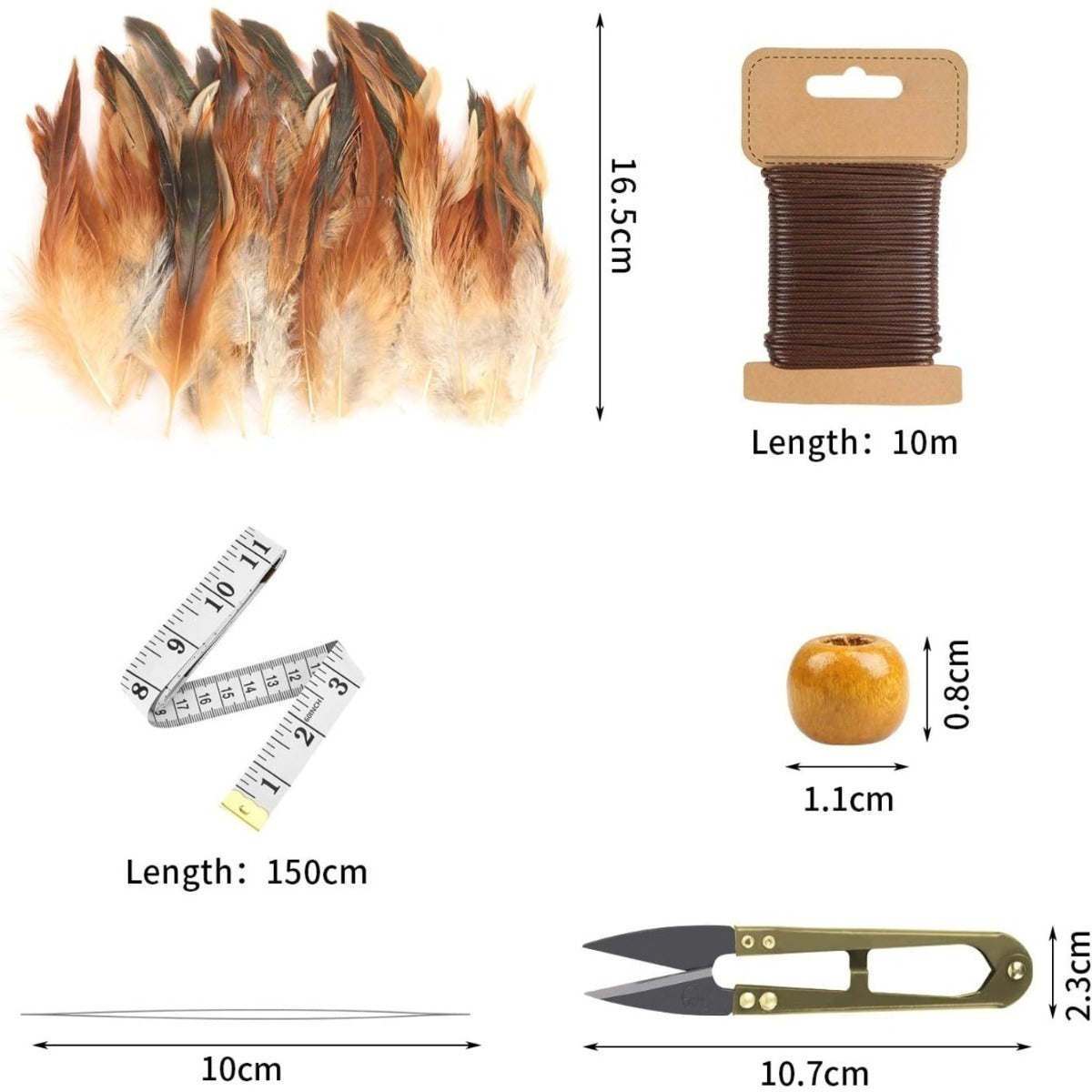Ensemble de perles en bois