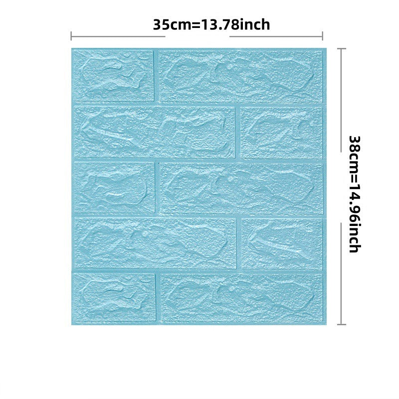 3D Brick Peel et papier peint bâton