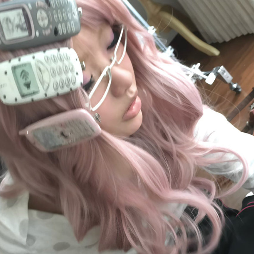 Clip de cheveux en forme de téléphone original Retro Dream core Et Y2K Vibes