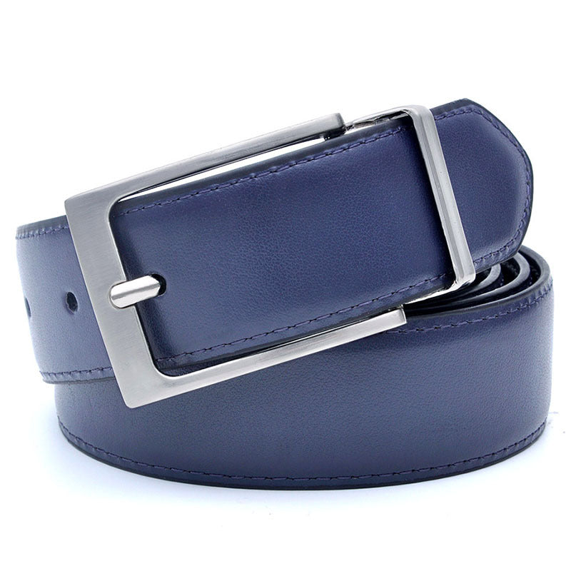 Ceinture de boucle d'épingle tournante pour homme