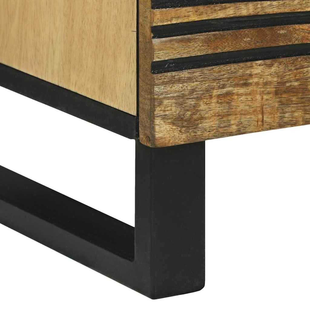 Table de chevet 2 pièces 40 x bois de mangue massif