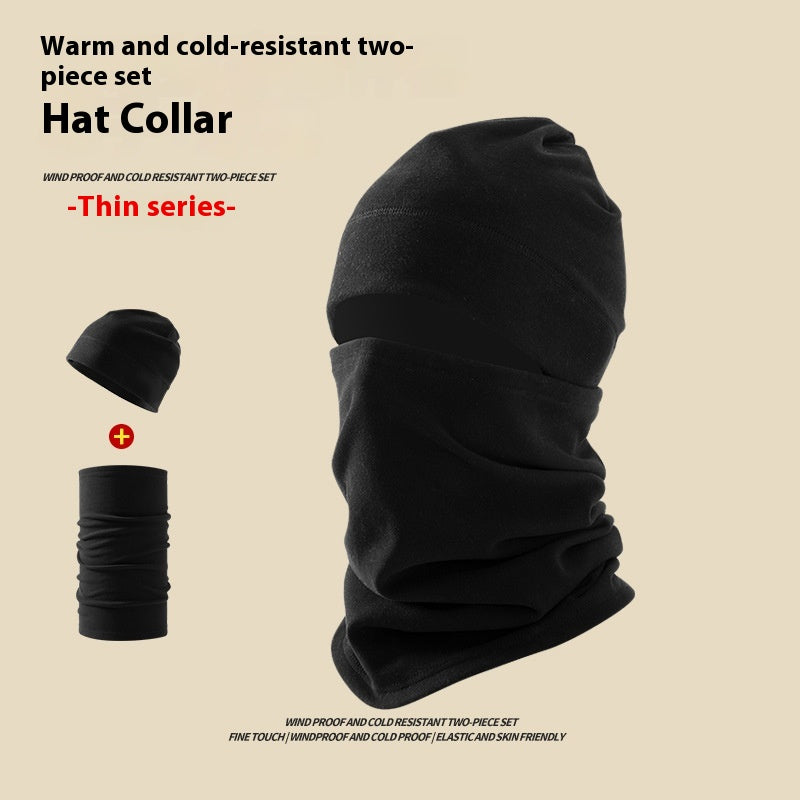Chapeau de Dralon Masque de vent d'hiver pour hommes Chapeau de mouchoir Couverture en deux parties Cycling Bag Headgear