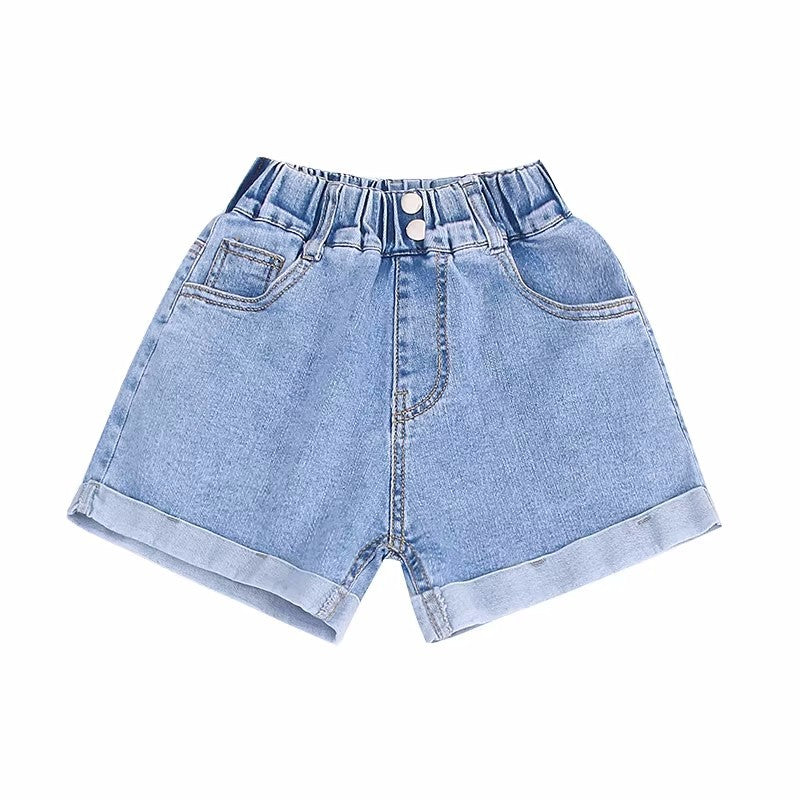 Short denim simple pour filles