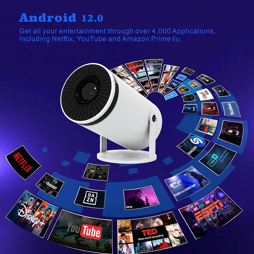 Projecteur HD Bluetooth Mini portable 4K Mini Téléphone Y5S Projecteur home Theater