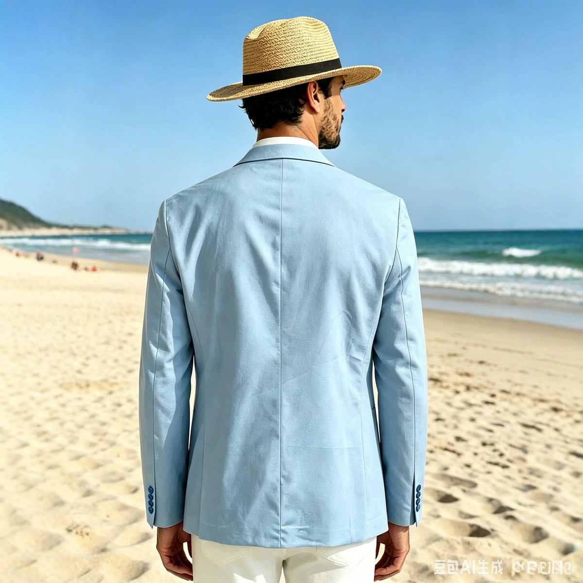 Veste de costume d'affaires pour homme mince et occasionnel