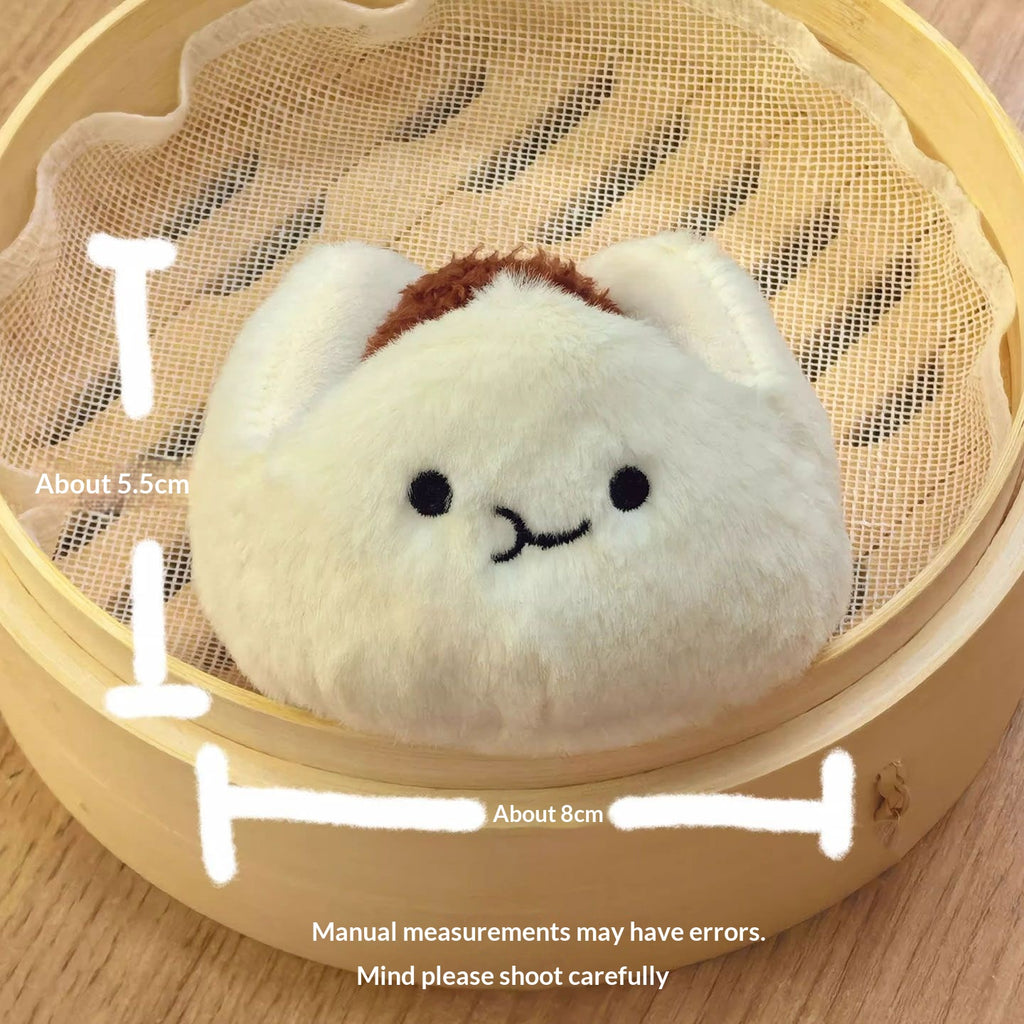 Cute Guangdong Dim Sum Plush Jouet Barbecue Pork Bun