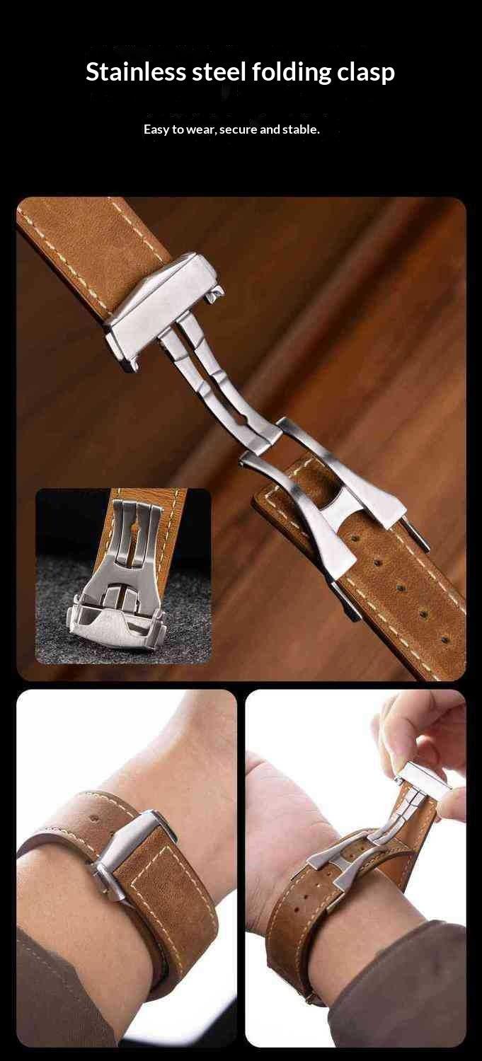 Bracelet de montre de connecteur métallique modifié pliant